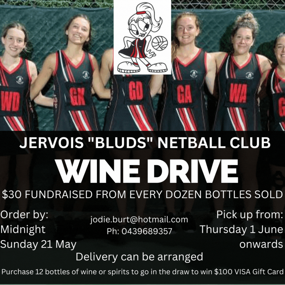 Jervois Bluds Netball White